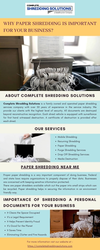 Why Paper Shredding Is Important For Your Business