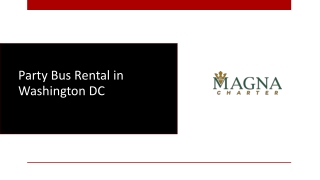 Party Bus Rental In Washington DC