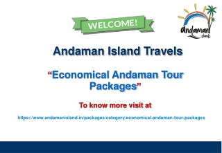 Economical Andaman Tour Packages