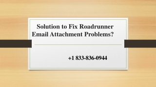 Solution to Fix Roadrunner Email Attachment Problems