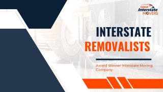 Interstate Removalists | Interstate Moving Companies
