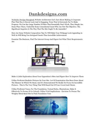 Web Designers Bangkok