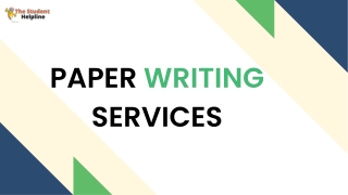 PAPER WRITING SERVICES