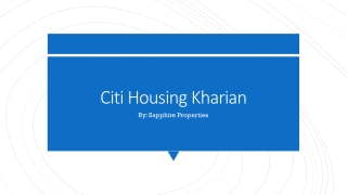 Citi Housing Kharian