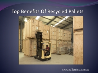 Top Benefits Of Recycled Pallets