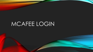 mcafee login