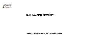 Bug Sweep Services Sweeping.co.uk...