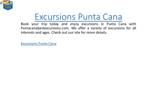 Excursions Punta Cana Puntacanabestexcursions.com