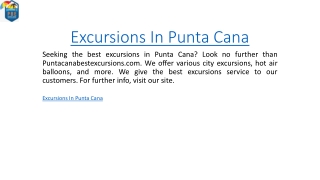 Excursions In Punta Cana  Puntacanabestexcursions.com