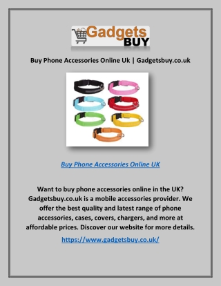 Buy Phone Accessories Online Uk | Gadgetsbuy.co.uk