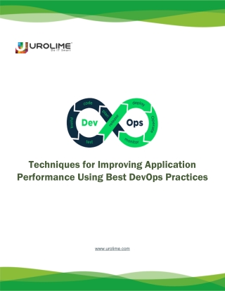 Techniques for Improving Application Performance Using Best DevOps Practice