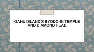 Oahu Island's Byodo-In Temple and Diamond Head