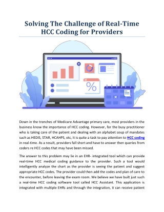 Solving The Challenge of Real-Time HCC Coding for Providers