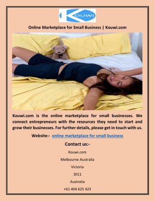Online Marketplace for Small Business | Kouwi.com