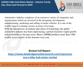 ASEAN E-Bike Hub Motor Market Report