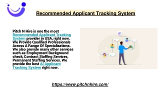 Recommended Applicant Tracking System