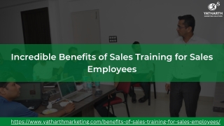 Incredible Benefits of Sales Training for Sales Employees