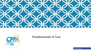Fundamentals of Law