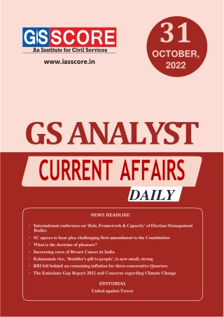 daily current affairs - 31 Oct 2022