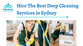 Deep Cleaning Services Sydney