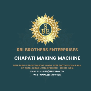CHapati making machine sri brothers enterprises