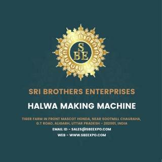 Halwa making machine sri brothers enterprises