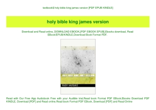 textbook$ holy bible king james version [PDF EPUB KINDLE]