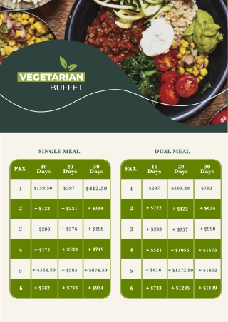 Vegetarian Buffet Catering Singapore