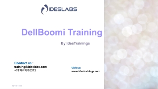 DellBoomi Training Pdf