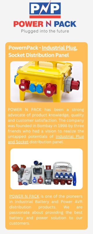 power panel Industrial Standard CEE Plug mcb box Available from 16A