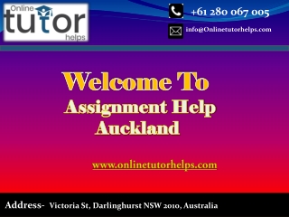 Assignment Help Auckland PPT
