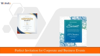 Best Guide to Create Invitation for Corporate Events