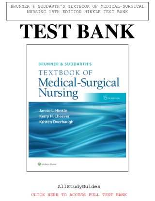 Textbook of Medical-Surgical Nursing