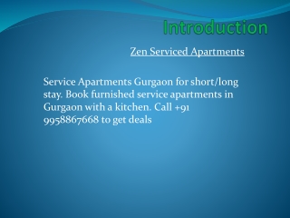 Service Apartments Gurgaon