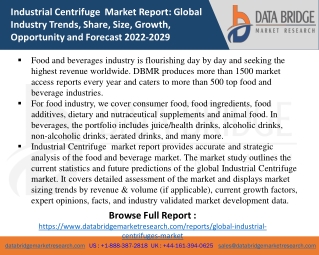 Industrial Centrifuge  Market