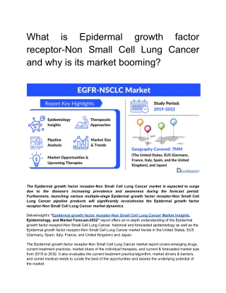 EGFR-NSCLC Market Insights and Epidemiology Forecast