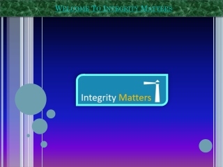 Whistleblowing Helpline - Integrity Matters