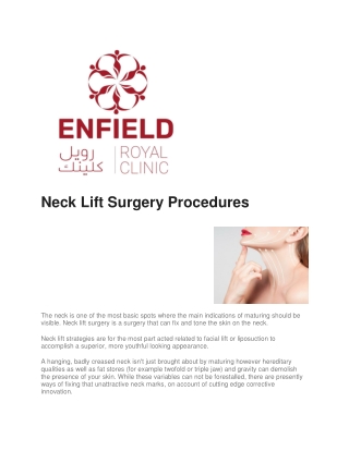 Neck Lift Surgery