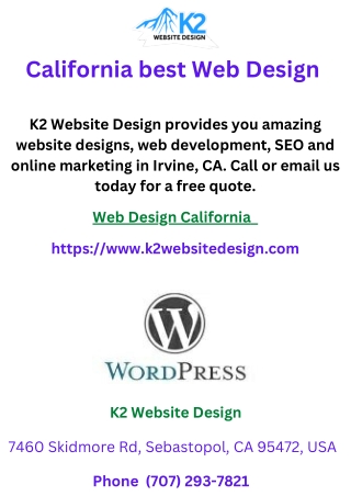 California best Web Design