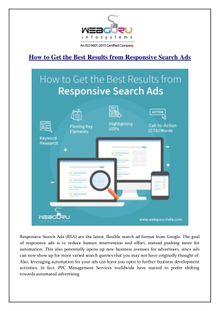 How to Get the Best Results from Responsive Search Ads