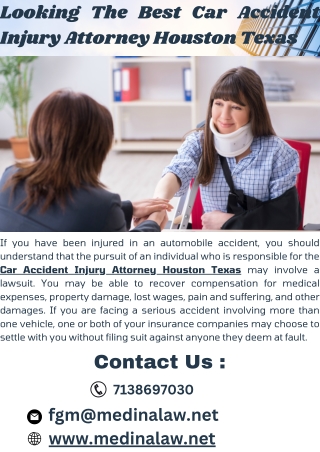 Looking The Best Car Accident Injury Attorney Houston Texas