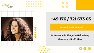 Professionelle Sängerin Heidelberg Germany - Steffi Mira