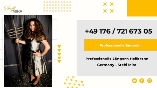 Professionelle Sängerin Heilbronn Germany - Steffi Mira