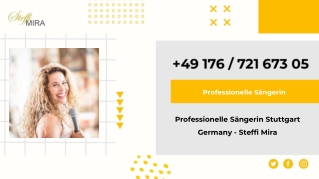 Professionelle Sängerin Stuttgart Germany - Steffi Mira
