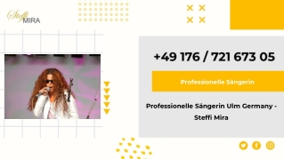 Professionelle Sängerin Ulm Germany - Steffi Mira