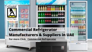 Commercial Refrigerator Manufacturers & Suppliers in UAE