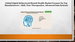 Digital Behavioral-Mental Health Market: Rising Burden of Mental Health