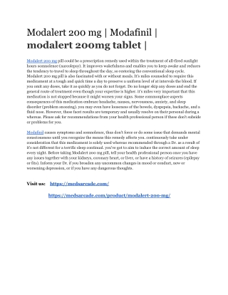 Modalert 200 mg _ Modafinil _ modalert 200mg tablet _