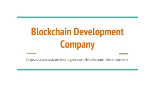 Blockchain Development Company