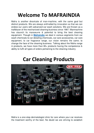 car cleaning products